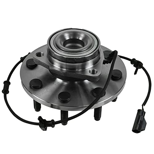 Image of TRQ 2 Piece Front Wheel Bearing & Hub Assembly Set Compatible with 2006-2008 Dodge Ram 1500, 2500, 3500