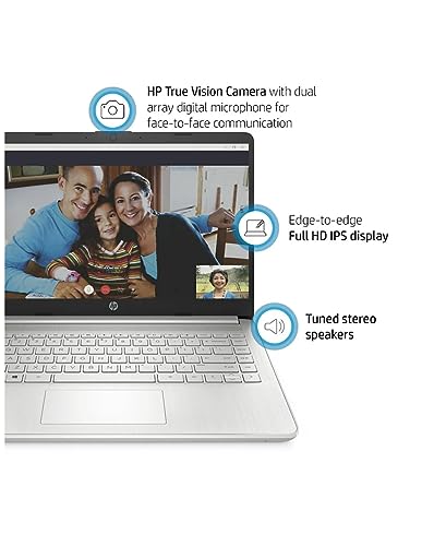 Image of HP 14 inch FHD Laptop , AMD Ryzen 3-3250, 4GB RAM, 128GB SSD, Silver, Windows 11 (S mode)