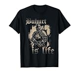 Vous aimez le Moyen Âge et les guerriers en armure de chevalier ainsi que les jeux de chevaliers connus sous le nom de Buhurt ? Cool guerrier Buhurd vintage disant l'art de plier une armure avec des gens toujours coincés dedans