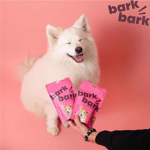 BarkBark Hirsch & Hanf - Premium Hundeleckerli - Monoprotein 75% Hirsch - Glutenfrei & Zuckerfrei - ideal für Allergiker Hunde - zur täglichen Ergänzung als Snack - natürlich Getreidefrei - 150g