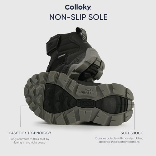 Toddler and Kids Hiking Boots - Waterproof, Slip-Resistant, Durable Outdoor Boots for Adventures and Play - Comfortable Multi-Terrain Shoes4