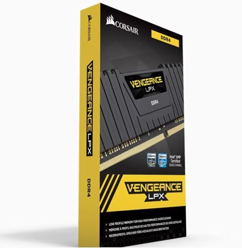 Image of Corsair CMK128GX4M8A2666C16 Vengeance LPX 128GB (8x16GB) DDR4 DRAM 2666MHz (PC4 21300) C16 Memory Kit - Black