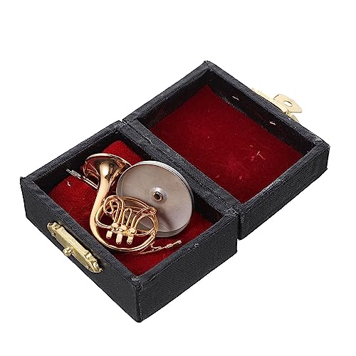 Vaguelly 1セットデスクトップ音楽楽器 ??迷??号模型 家居装?品 皮盒