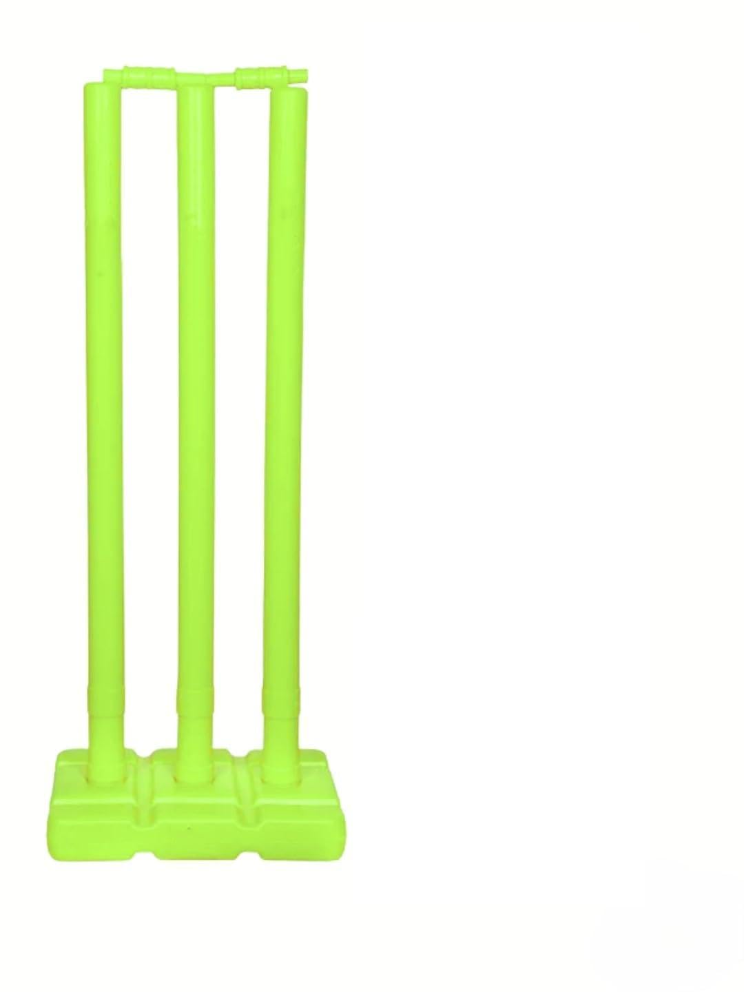 Strenix Cricket Stump Set, Neon Yellow, 3 Wickets with Base, 2 Bails and Kit Bag, 83 x 29.3 x 8 cm-image-33