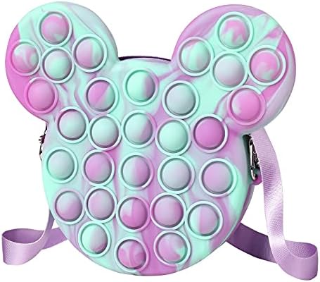 Purses for Women Stress Reduction Push Pop Bubble Sport Silicone Tote Bag for Ladies, Finest Items for Women Ladies Child
