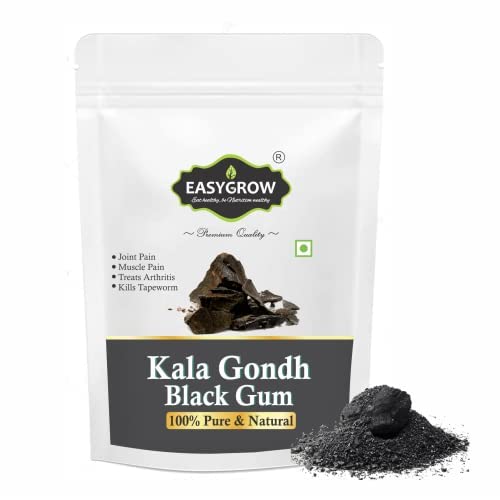 Easygrow Black Gum | Kala Gond | Gond Siyah (100 gm) (B09RMK5FYD) Amazon Price History, Amazon Price Tracker