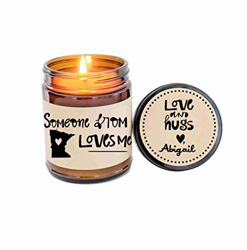 Minnesota Love Someone from Minnesota Loves Me Long Distance Gift LDR Missing You Someone In Minnesota Loves Me Heart in Minnesota State