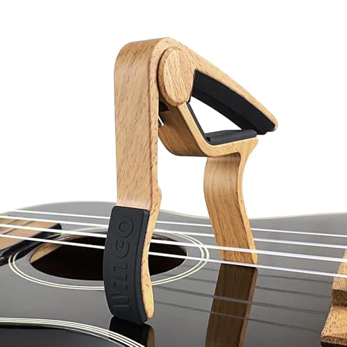 image for WINGO Guitar Capo for Acoustic and Electric Guitar with 5 Picks, Burly