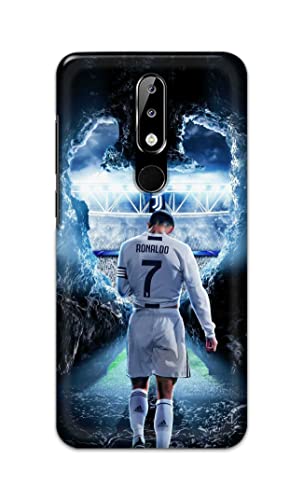 Image of Printed Hard Back Cover Case for Nokia 5.1 Plus | Nokia 5.1+ Back Cover (Footbal Legend) -1302