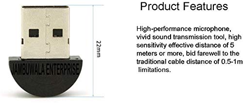 Jambuwala Enterprise® USB 2.0 Mini Microphone Mic Audio Adapter Driver Free for Laptop Desktop PC - Skype/MSN/VOIP/Voice Recognition Software - Image 5