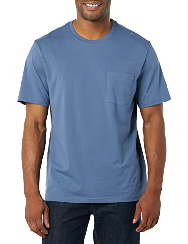 Image of Amazon Essentials Men's Short-Sleeve Crewneck Pocket T-Shirts, Pack of 2