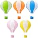 ADLKGG Hanging Hot Air Balloon Paper Lanterns Set Party Decoration Birthday Wedding Christmas Party Decor Gift, 12 inch, Pack of 5 Pieces