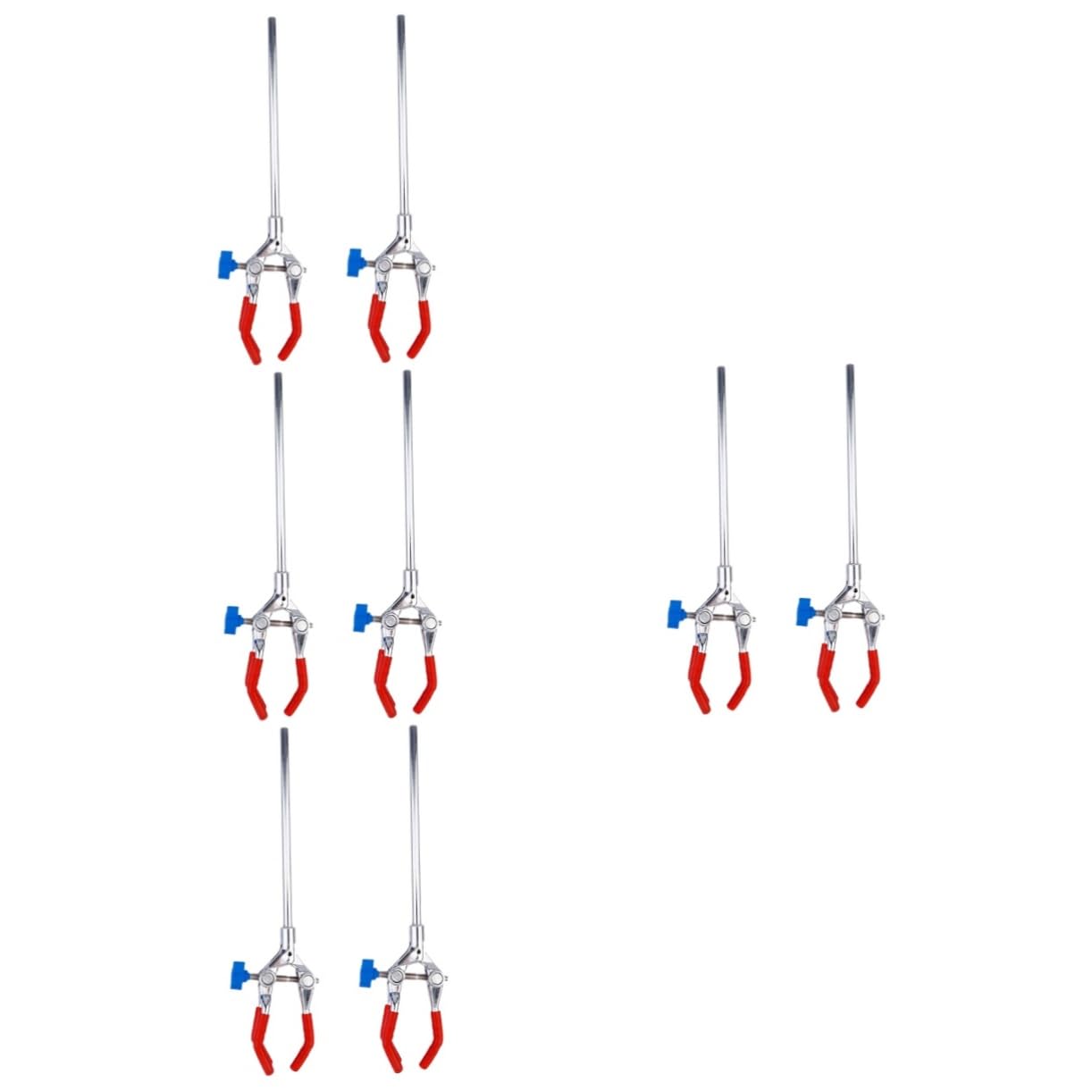 iplusmile 8piezas Abrazadera De Laboratorio De Acero Inoxidable Ajustable y Versátil Para Frascos y Tubos De Ensayo Herramienta Ligera y Práctica Para Uso Laboratorio