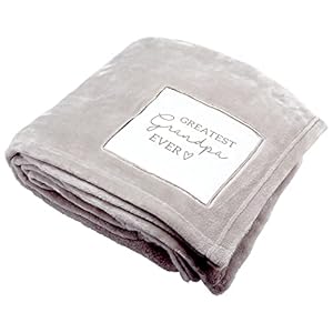 Pavilion Gift Company - Greatest Grandpa Ever - 50" x 60" Royal Plush Neutral Colored Couch Bed Throw Blanket Grandfather Pa Papa Pops Gramps Poppy Bobby Pappy Grandparents Pavilion Gift Company Greatest Grandpa Ever 50 x 60 Royal Plush Neutral Colored Couch Bed Throw Blanket Grandfather Pa Papa Pops Gramps Poppy Bobby Pappy Grandparents