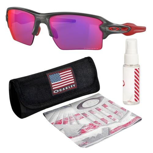 Oakley FLAK 2.0 XL OO9188 Sunglasses MATTE GREY SMOKE Frame with PRIZM ROAD Lenses With Official Eyewear Kit