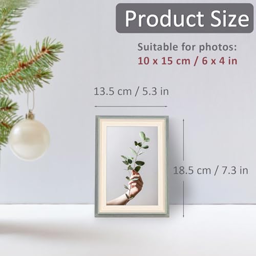 YoHyien 4 Pcs 6x4 Photo Frames, Desktop Free Standing Picture Frames 4x6 - Image 2