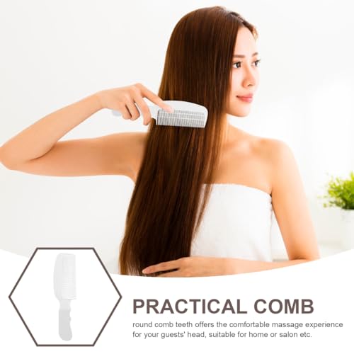 Peine transparente de plástico para peluquería 9.05 in miniatura 4