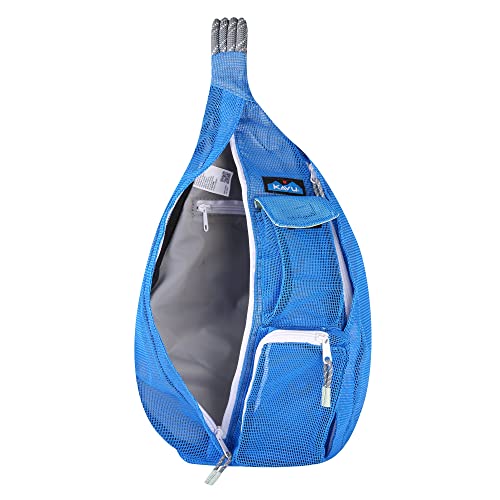 Kavu Beach Rope Bag Mesh Crossbody Sling Backpack - Atlantic Blue #TOP2