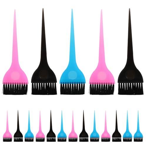 Pinceaux pour coloration capillaire à poils souples et peignes ergonomiques pour mèches