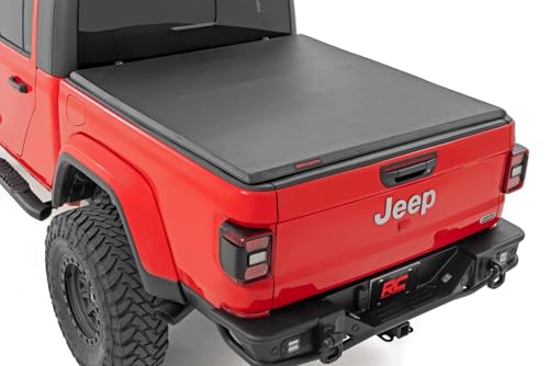 Rough Country Soft Tri-Fold Tonneau Bed Cover for Jeep Gladiator