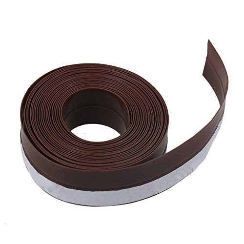 Door Seal Strip 16 Feet Length, Brown Weather Stripping for Doors and Windows Door Draft Stopper Frameless Adhesive Soundproof Under Door Seal Door Seal Strip 16 Feet Length, Brown Weather Stripping for Doors and Windows Door Draft Stopper Frameless Adhesive Soundproof Under Door Seal