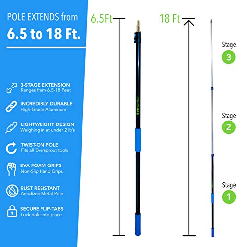 image for EVERSPROUT 8-to-20 Foot Microfiber Feather Duster and Extension-Pole C