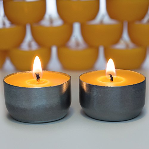 Serenibee 8541844844 Tea Light Candles - 100% Pure Beeswax Candles thumb #1