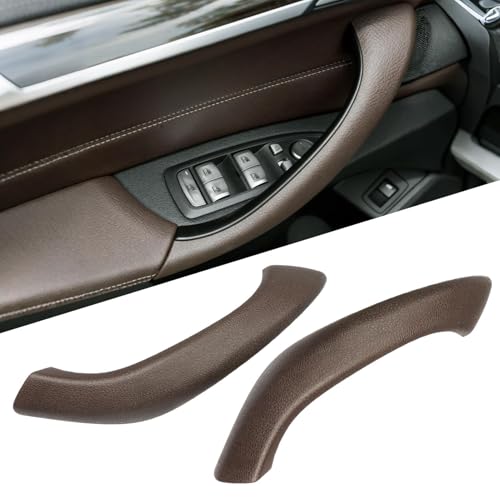Jaronx Compatible with BMW X1/X2 Door Handle Cover, Outer Cover Left Right Side Door Handle Replacement Compatible with BMW X1 F48 2016-2022, X2 F39 2018-2023 (Left+Right, Brown)