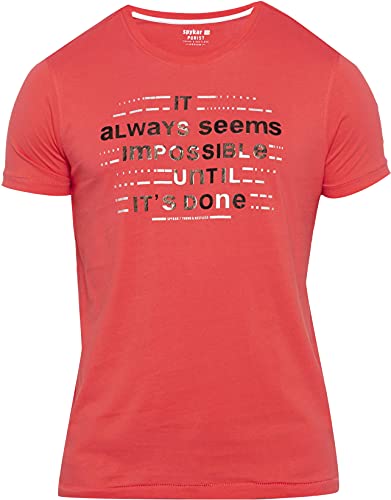 Image of Spykar Men's Printed Slim Fit T-Shirt