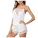 TWIOIOVE Sexy Nachtwäsche Set Damen für Sex Unterwäsche Sleepwear Einfarbig V-Ausschnitt Pyjama Nachthemden Lightweight Lose Bequem Kimono Morgenmantel