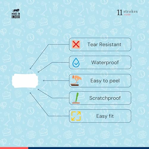 Image of 11 Strokes 192 Pcs White Stickers - Self Adhesive Stickers for Kitchen containers, Labels for Kitchen Containers, Price tag Stickers, Label Sticker, Kitchen Sticker