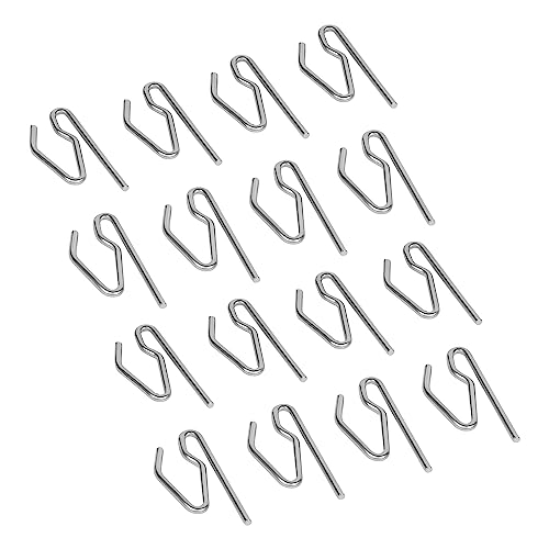 Image of FAPBADRI Hook for Curtain Channel /Track, Color - Silver, Material - Mild Steel (MS), 100 Pieces