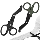 2 Stück Verbandschere,Medizinische Verbandschere,Verbandsschere,Verbandsschere Pflege,Rettungsschere,Medizinische Schere,Emt- Und Trauma-Scheren,Fur Krankenschwestern, Medizinstudenten, Notaufnahme