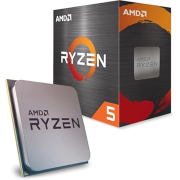 PROCESSADOR AMD RYZEN 5 5600 3.5GHz (TURBO 4.4GHz) 32MB CACHE AM4 100-100000927BOX, Cerâmica cinza