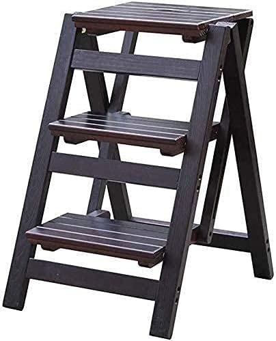 Banc escabeau en bois noir de qualité supérieure OKUOKA pour adulte