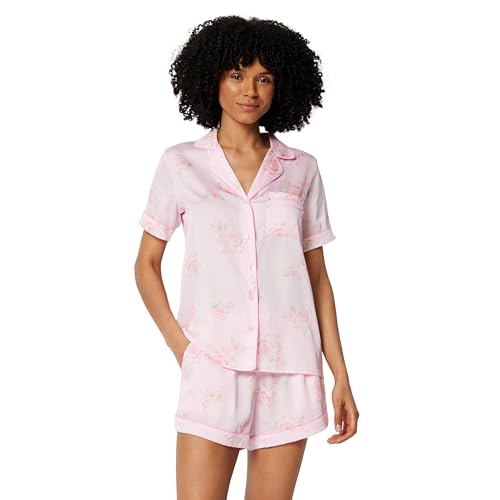 Ensemble de vêtements de nuit short satiné parfait pour flâner et cocooning à la maison