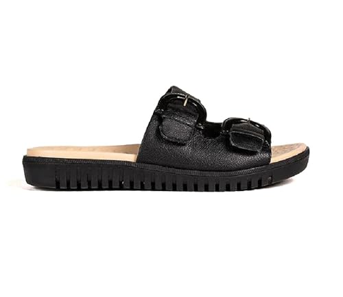 Tamanco Feminino Comfortflex Rasteiro Birken Preto 37