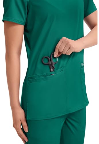 Image of Cherokee Medical Women's Scrub Top V-Neck Modern Classic Fit with 3 Pockets, Ultra Soft and 2-Way Stretch Fabric - WW620