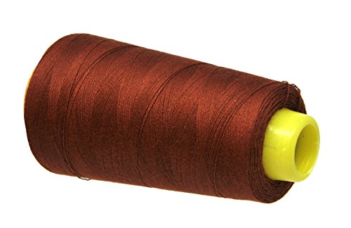 Mandala Crafts Brown Mercerized Cotton Thread For Sewing Machine Hand Sewing - 50Wt Cotton Cone Sewing Thread - 2400 Yds 50S/2 Machine Quilting Thread Cotton Embroidery Thread #TOP2