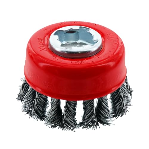Image of Diablo X - Lock Carbon Steel Knot Cup Brush - 2-3 /4 inch Diameter, .20 inch Wire Gauge, 12500 Max RPM - DPB275XKCC01F