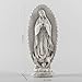 DevotedWalls 7 inch Handcrafted Our Lady of Guadalupe Statue,Catholic Resin Religious Figurine,Virgin Mary Statue of Mexico,Mother of Jesus Figurine for Home Decor Gifts（Small White Virgin Mary）