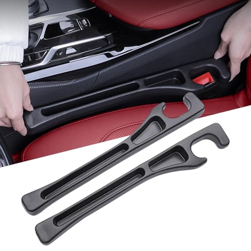 No Drop Seat Guard Car Seat Gap Filler Car Gap Filler Organizer Universal Drop Seat Guards for Car Accessories Interior Prevent Stop Cellphone Wallet Keys Coins and Card from Dropping (black 1)