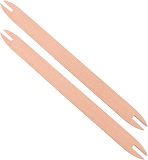 2 Pcs Wooden Weaving Shuttle Beech Wood DIY Weaving Tool Sweater Scarf Tapestry Weaving Sticks Crochet Hook Loom Tools for Knitted Crafts Accessories