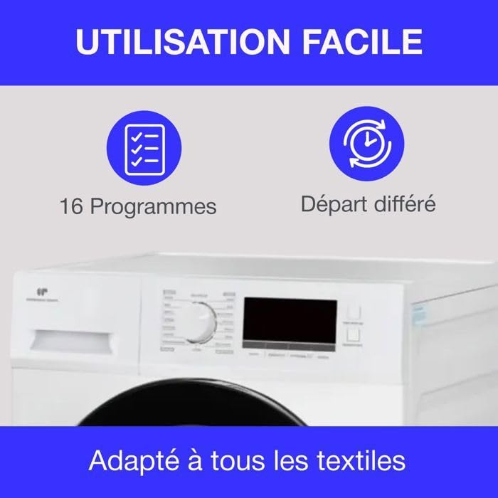 CONTINENTAL EDISON CESL8PCWD - Asciugatrice a pompa di calore, 8 kg, 60 cm, classe D, colore: Bianco