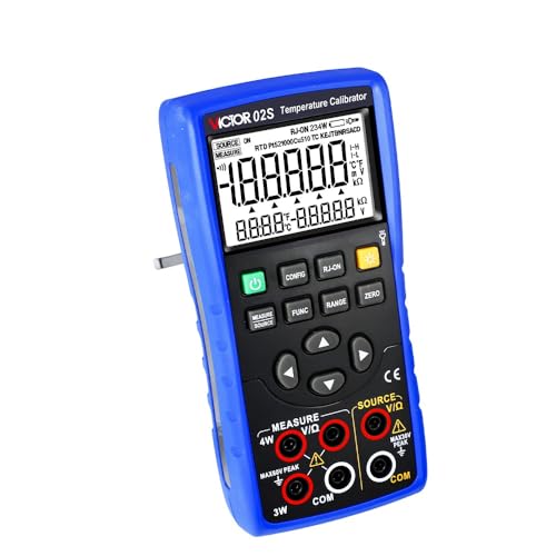 YuqiaoTime Victor 02S Thermocouple Calibrator Imput and Output Source 8 Types of Thermocouple Measurement-R/S/K/E/J/T/B/N(Victor 02S)