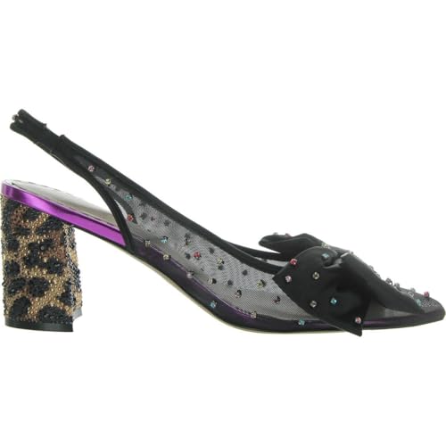 Betsey Johnson Womens Dafney Mesh Rhinestone Pumps2