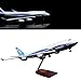24-Hours 18â€ 1:130 Airplane Model B747 with LED Light(Touch or Sound Control) for Decoration or Gift