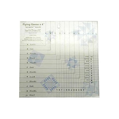 Lazy Girl Flying Geese X 4 No Math Ruler Cover