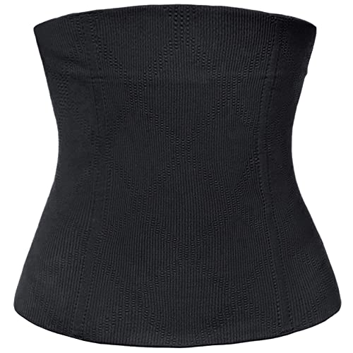 Hpfulseazn Ceinture ventrale post-partum pour femme - Entraîneur de taille - Ceinture amincissante - Coupe césarienne, Noir , M