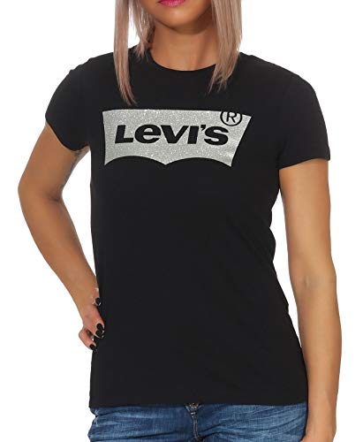 Levi's The Perfect Tee, T-Shirt Donna, Holiday Tee Black, XXS